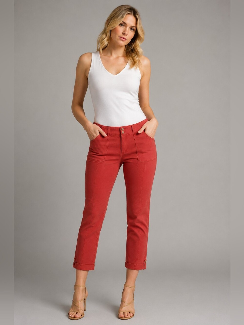 ❤ WHITE HOUSE BLACK MARKET PRET-A-PEDI MID-RISE STRAIGHT CROP PANTS, 8 (29)